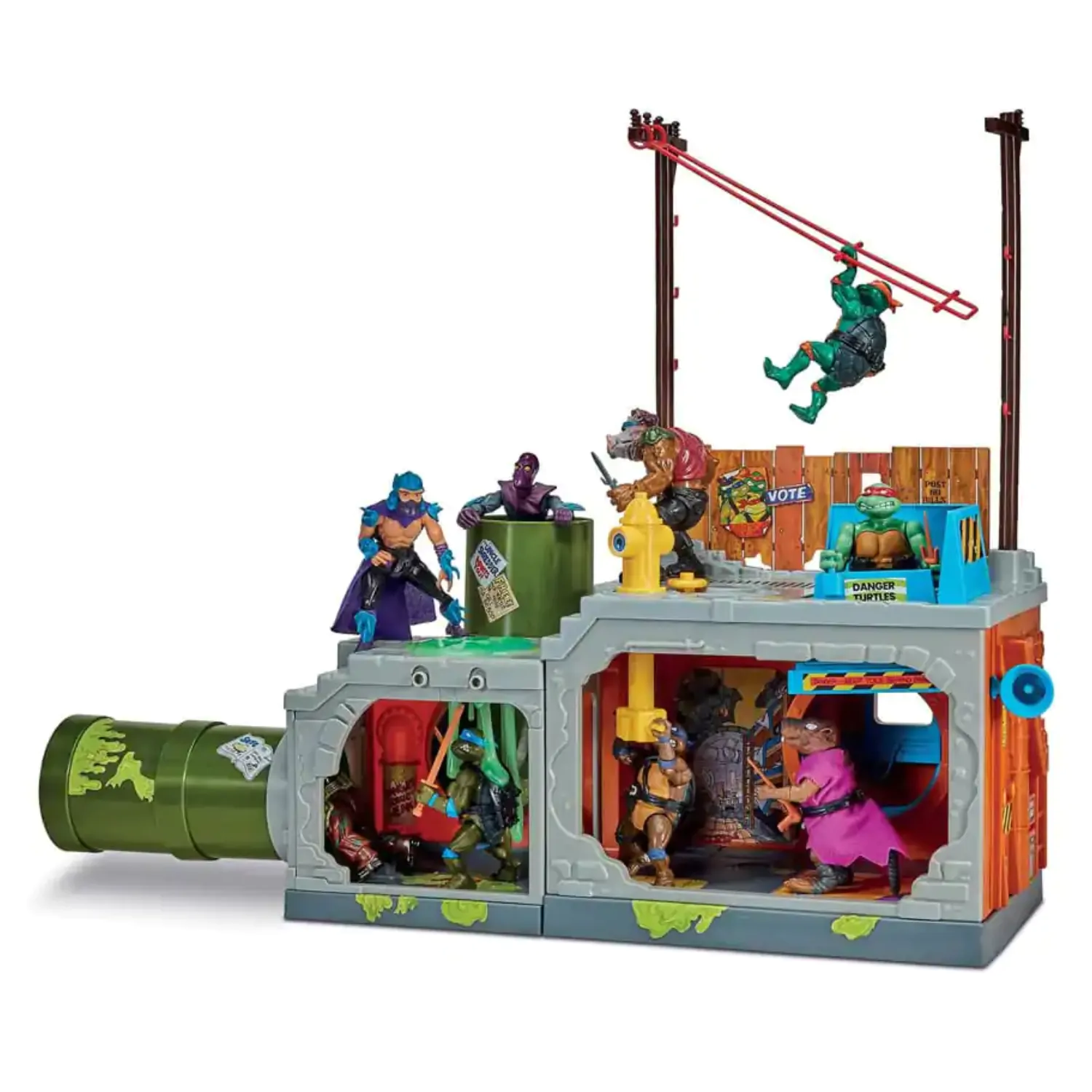 Teenage Mutant Ninja Turtles Building Secret Sewer Lid Set za igru Mutant Module 30 cm fotografija proizvoda