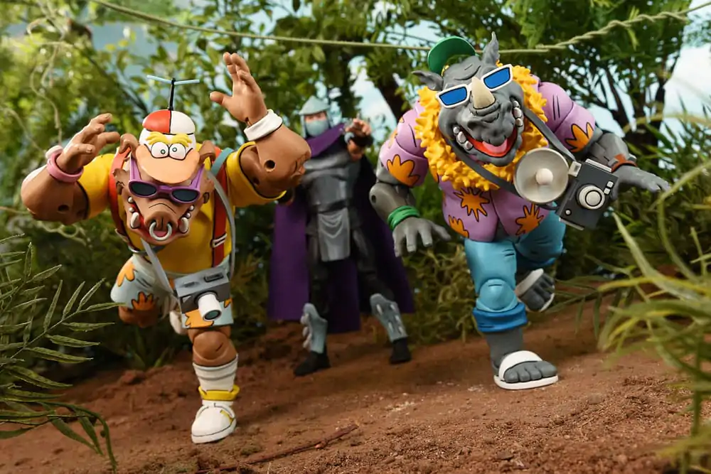 Teenage Mutant Ninja Turtles (Cartoon 1980) Akcijska figura 2 Pack Vacation Bebop and Rocksteady 18 cm fotografija proizvoda