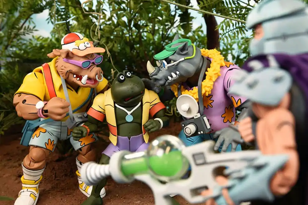 Teenage Mutant Ninja Turtles (Cartoon 1980) Akcijska figura 2 Pack Vacation Bebop and Rocksteady 18 cm fotografija proizvoda