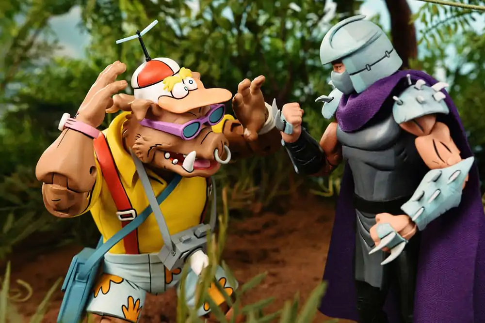 Teenage Mutant Ninja Turtles (Cartoon 1980) Akcijska figura 2 Pack Vacation Bebop and Rocksteady 18 cm fotografija proizvoda