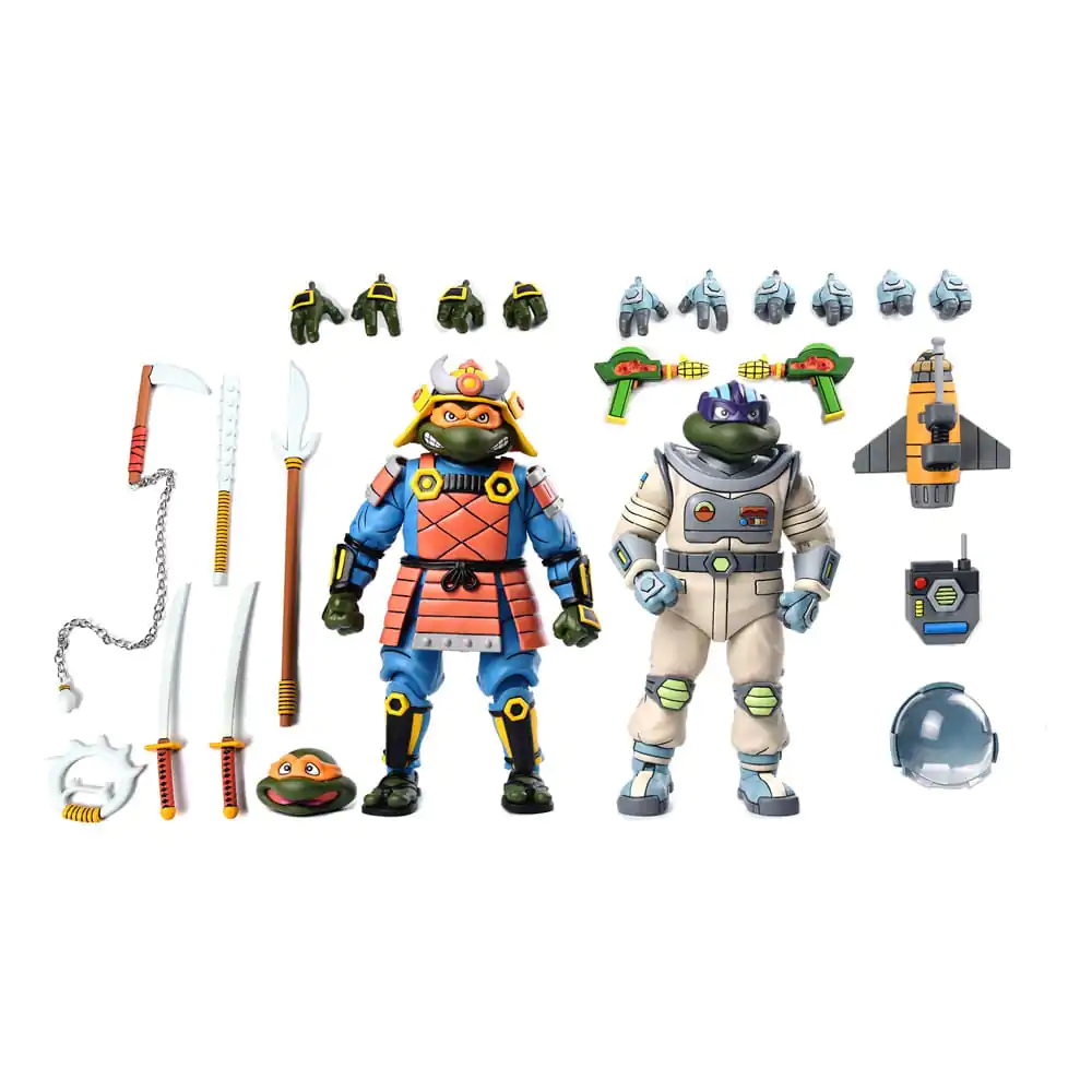 Teenage Mutant Ninja Turtles (Cartoon) Akcijska Figura 2 Pack Space Adventure & Samurai Turtles 18 cm fotografija proizvoda