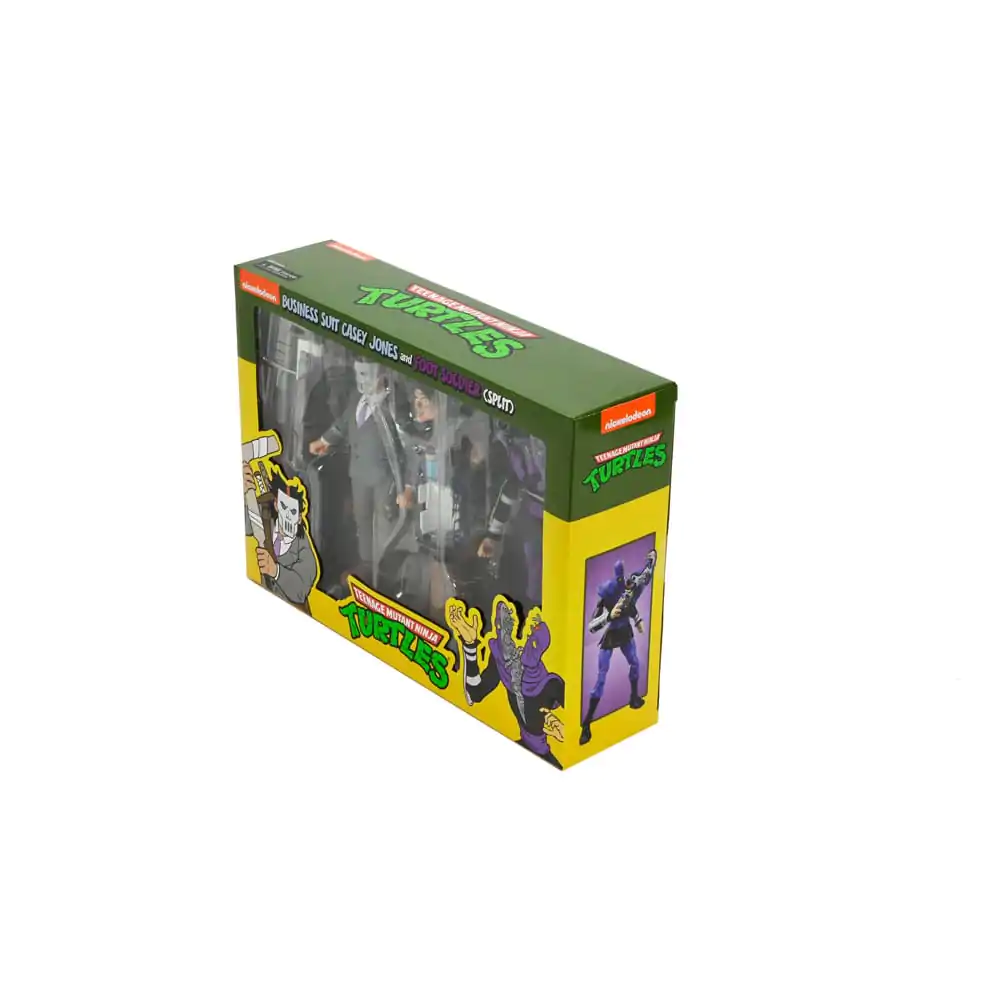 Teenage Mutant Ninja Turtles (Cartoon) akcijska figura 2 Pack poslovno odijelo Casey Jones & Split Foot Soldier 18 cm fotografija proizvoda