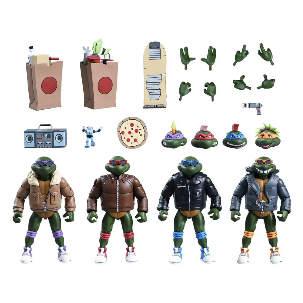 Teenage Mutant Ninja Turtles (Cartoon) akcijske figure set od 4 Punk Turtles 18 cm fotografija proizvoda