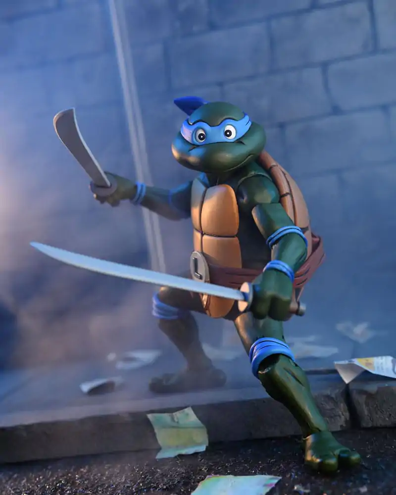 Teenage Mutant Ninja Turtles (Cartoon) akcijska figura Ultimate Leonardo VHS 18 cm fotografija proizvoda