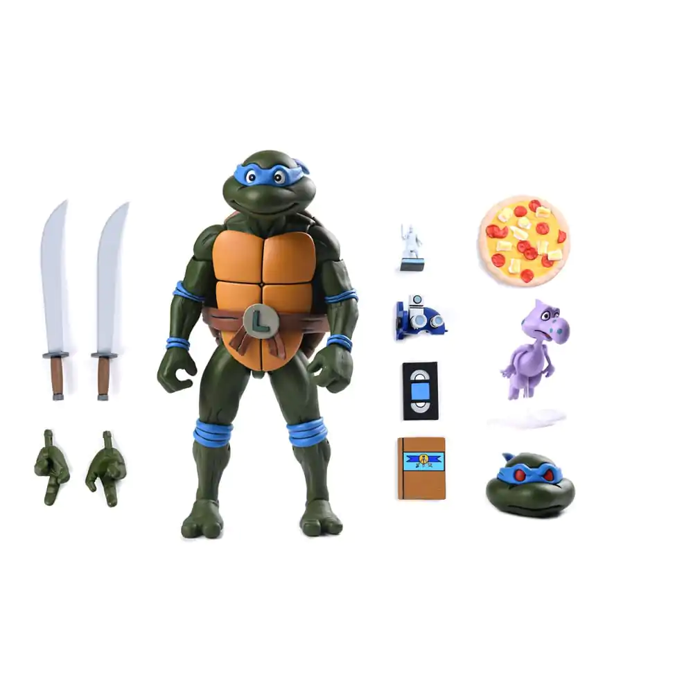 Teenage Mutant Ninja Turtles (Cartoon) akcijska figura Ultimate Leonardo VHS 18 cm fotografija proizvoda