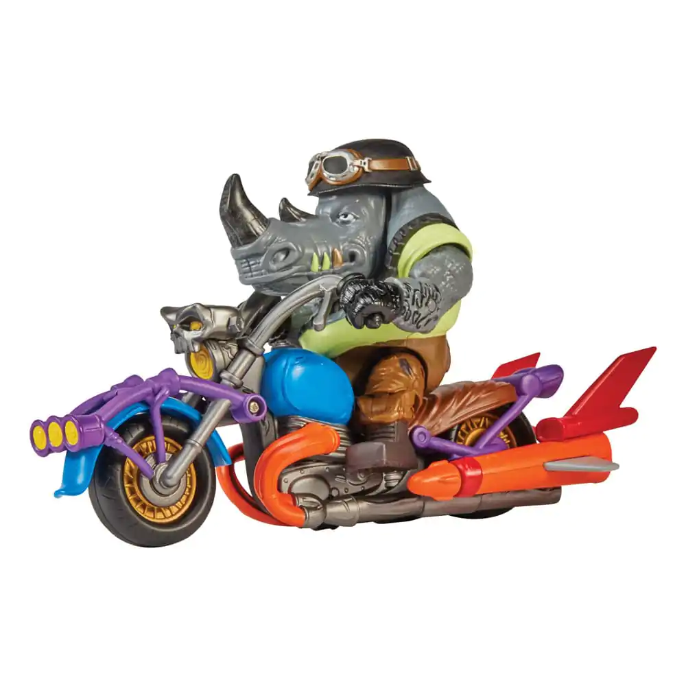 Teenage Mutant Ninja Turtles akcijska figura Chopper s Rocksteadyjem fotografija proizvoda