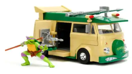 Teenage Mutant Ninja Turtles Diecast Model 1/24 Donatello & Party Vozilo fotografija proizvoda