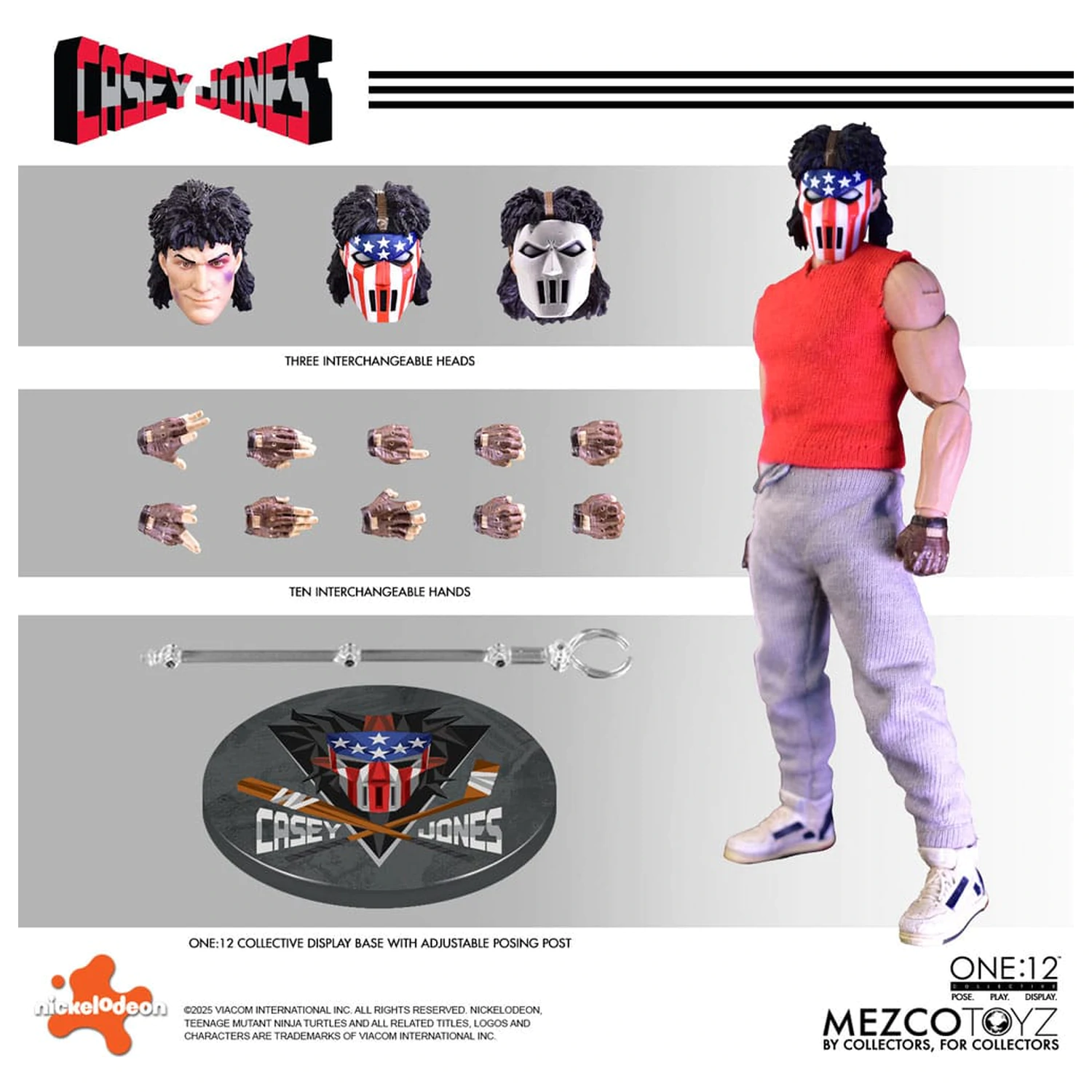 Teenage Mutant Ninja Turtles Figura 1/12 Casey Jones 17 cm fotografija proizvoda
