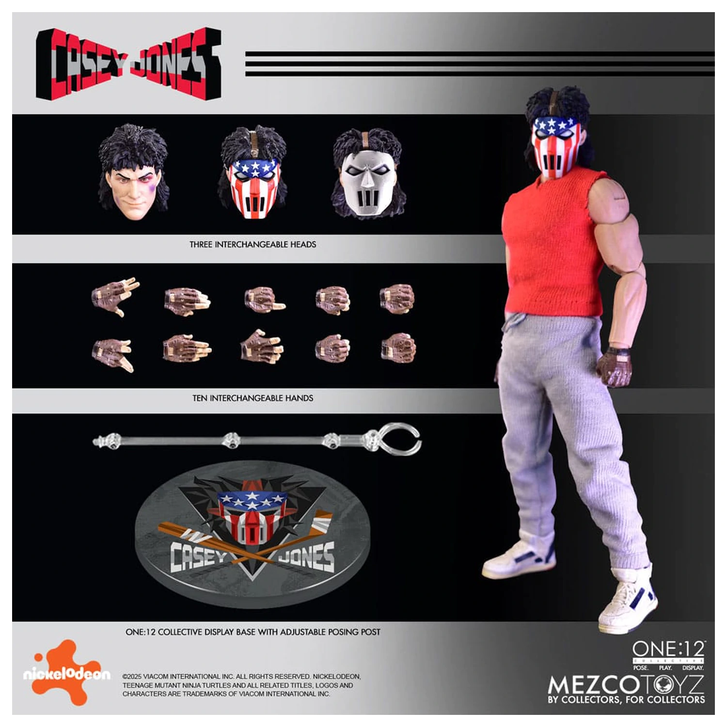 Teenage Mutant Ninja Turtles Figura 1/12 Casey Jones 17 cm fotografija proizvoda