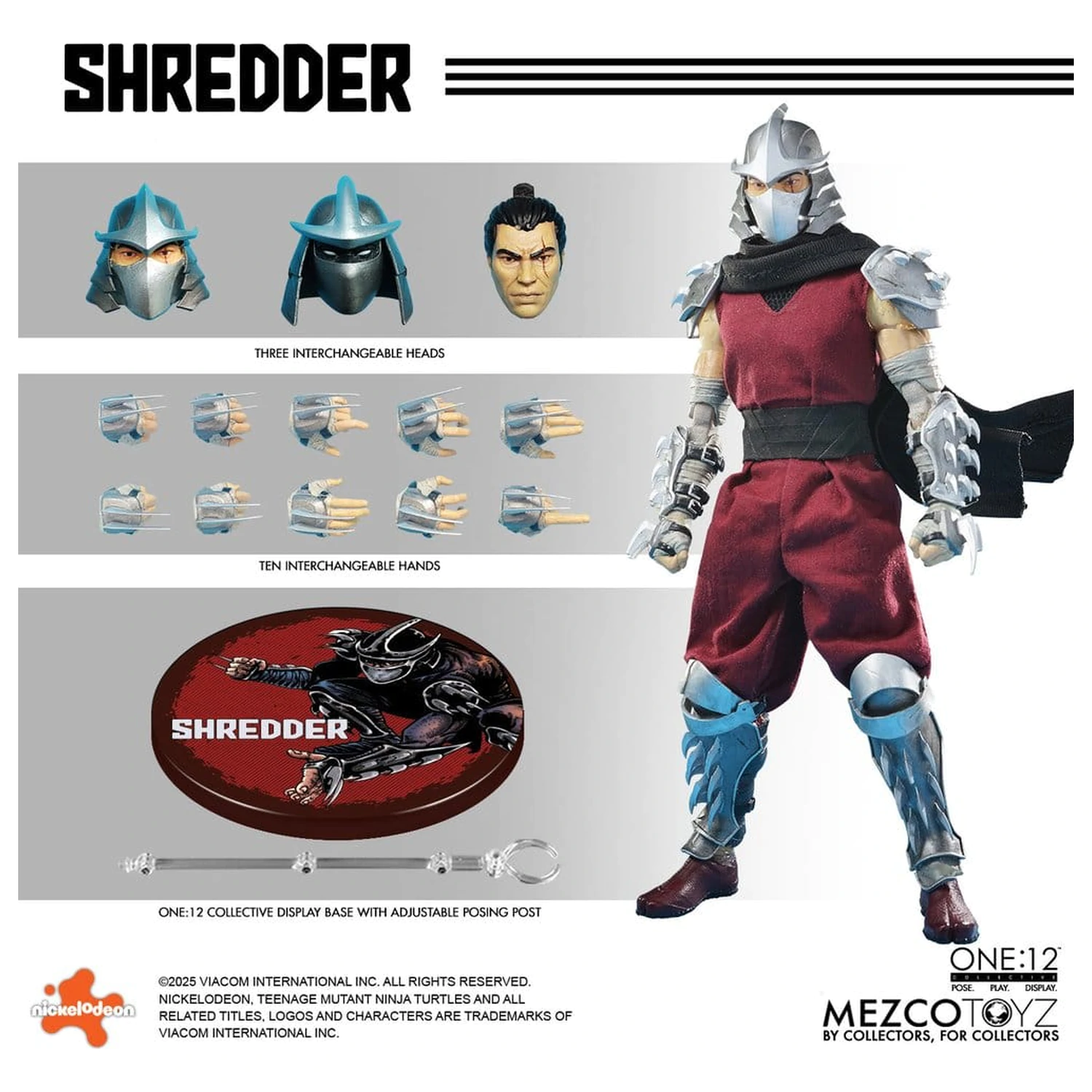 Teenage Mutant Ninja Turtles Figura 1/12 Shredder 17 cm fotografija proizvoda