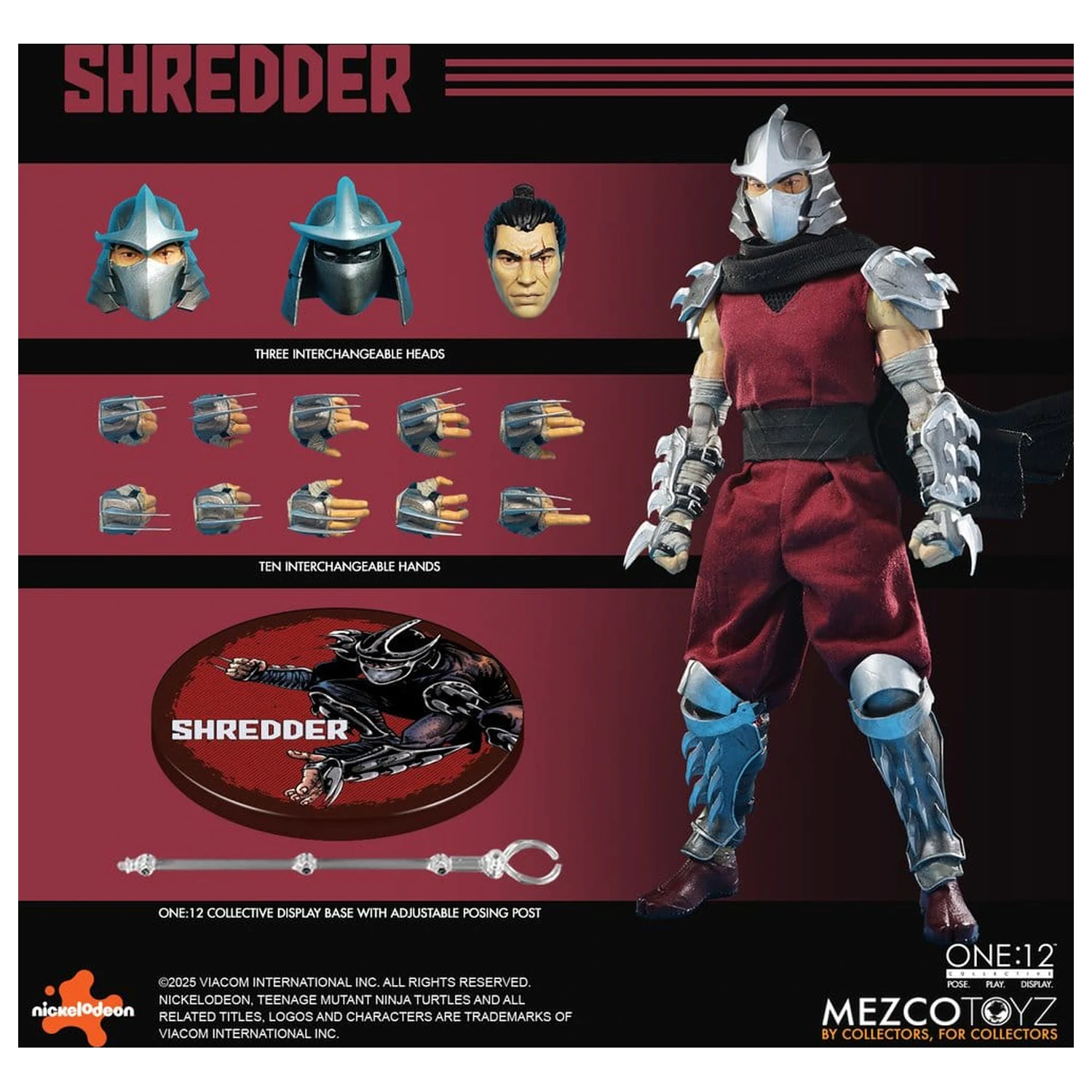 Teenage Mutant Ninja Turtles Figura 1/12 Shredder 17 cm fotografija proizvoda