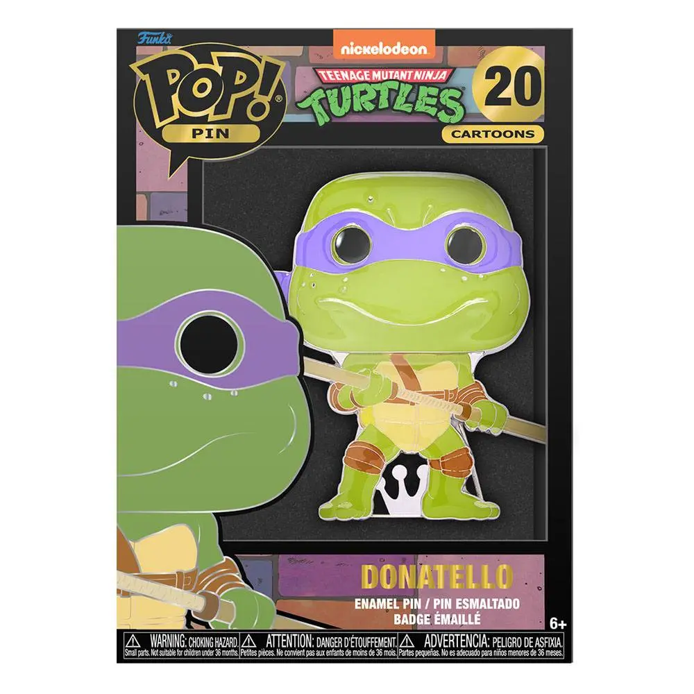 Teenage Mutant Ninja Turtles POP! Emajlirani bedž Donatello 10 cm fotografija proizvoda