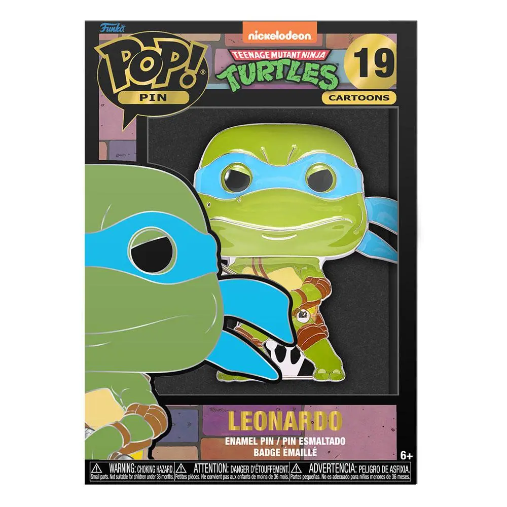 Teenage Mutant Ninja Turtles POP! Emajlirani bedž Leonardo 10 cm fotografija proizvoda