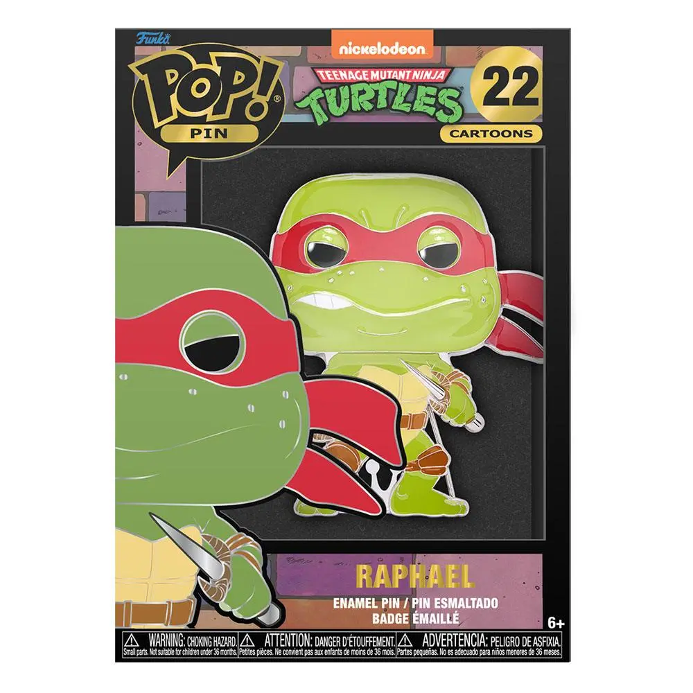 Teenage Mutant Ninja Turtles POP! Emajlirani bedž Raphael 10 cm fotografija proizvoda