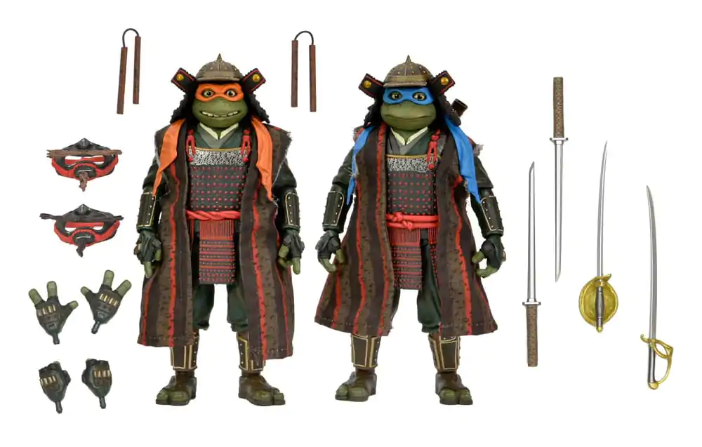 Teenage Mutant Ninja Turtles III akcijska figura set od 2 Leonardo & Michelangelo 18 cm fotografija proizvoda