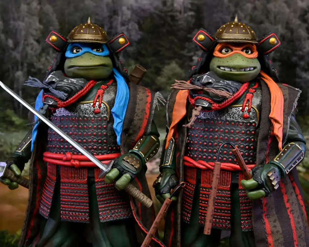 Teenage Mutant Ninja Turtles III akcijska figura set od 2 Leonardo & Michelangelo 18 cm fotografija proizvoda