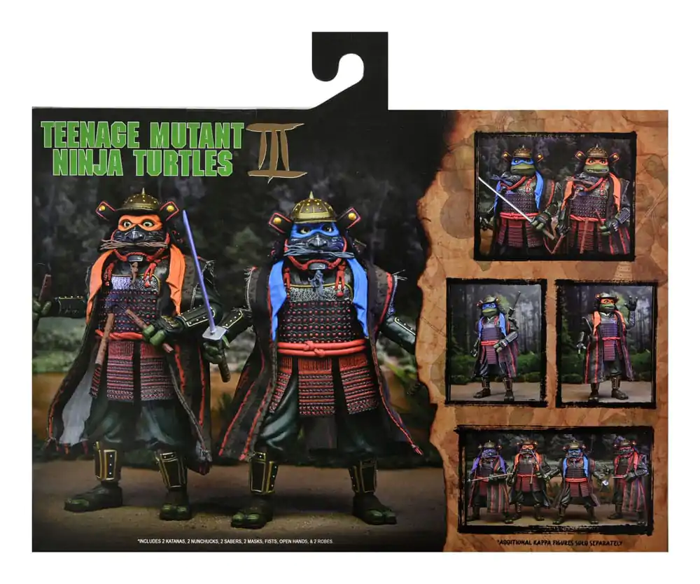 Teenage Mutant Ninja Turtles III akcijska figura set od 2 Leonardo & Michelangelo 18 cm fotografija proizvoda