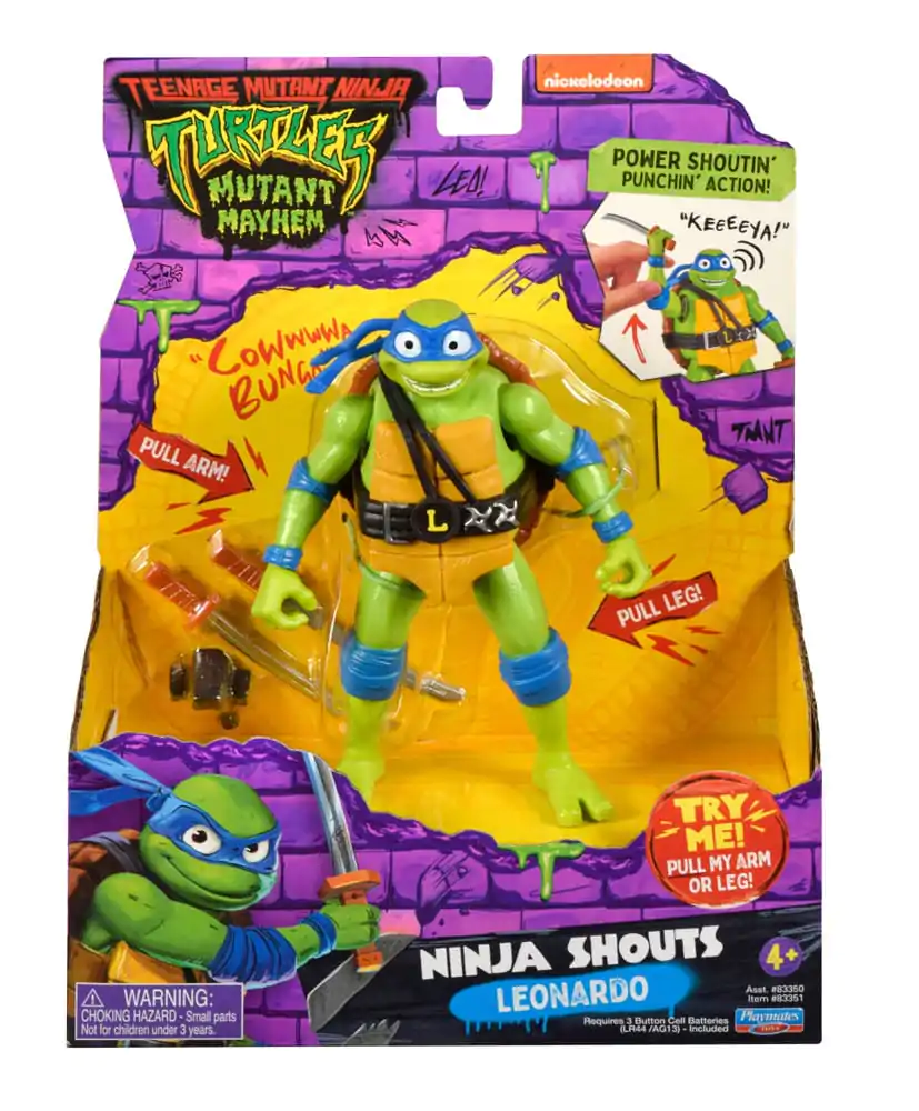 Teenage Mutant Ninja Turtles: Mutant Mayhem Ninja Shouts Akcijska figura Leonardo 14 cm fotografija proizvoda