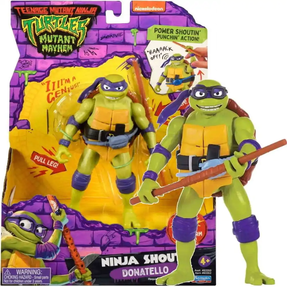 Teenage Mutant Ninja Turtles: Mutant Mayhem Ninja Shouts Akcijska figura Donatello 14 cm fotografija proizvoda