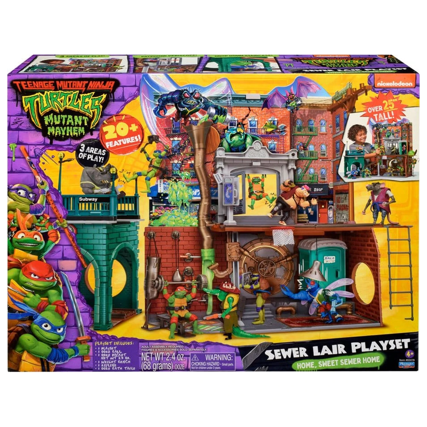 Teenage Mutant Ninja Turtles: Mutant Mayhem Playset Nova verzija skrovišta u kanalizaciji fotografija proizvoda
