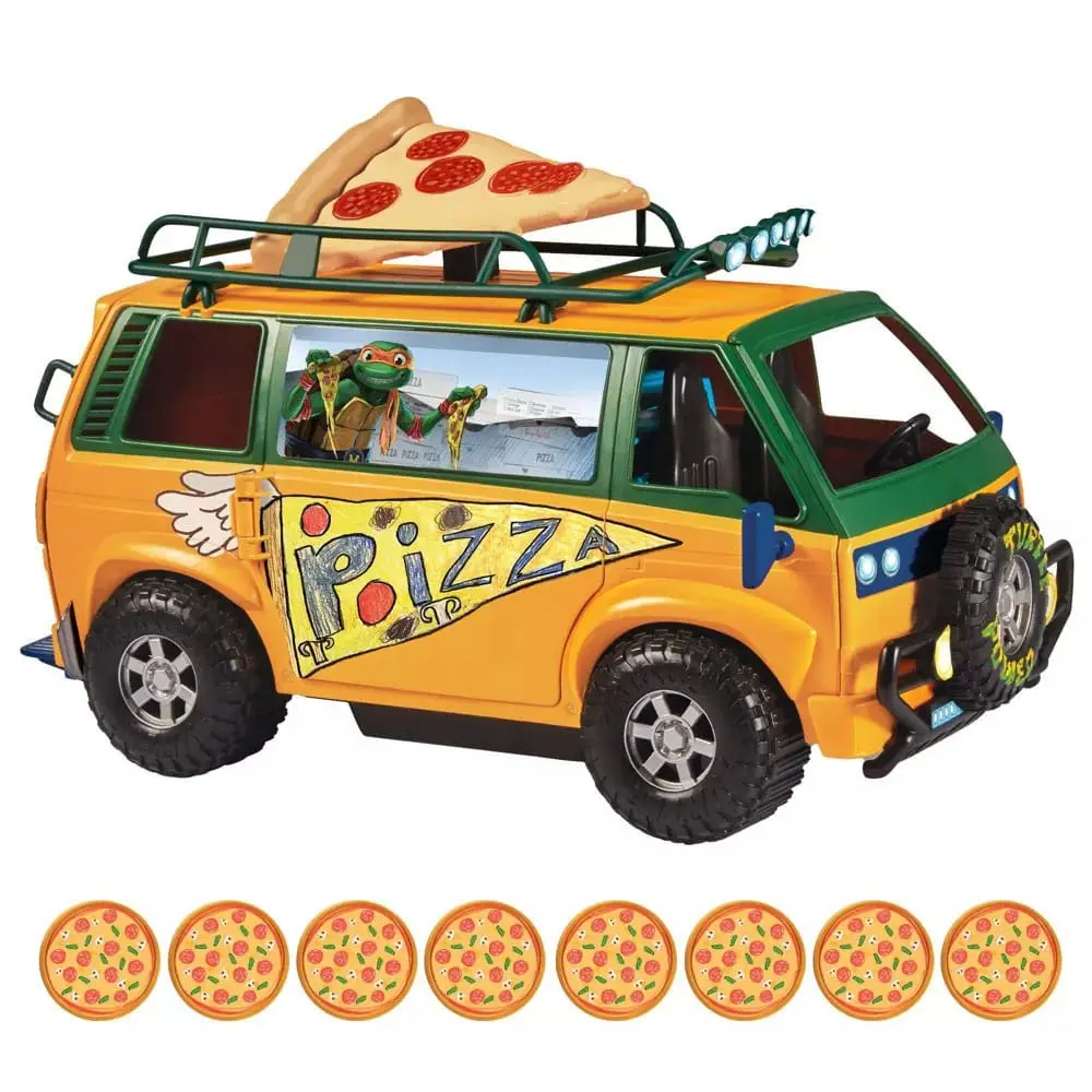 Teenage Mutant Ninja Turtles: Mutant Mayhem Vozilo Pizza kombi 20 cm fotografija proizvoda