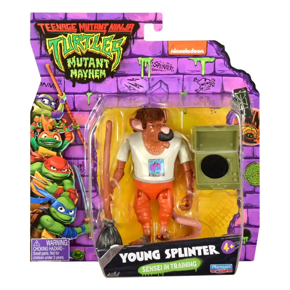 Teenage Mutant Ninja Turtles: Mutant Mayhem akcijska figura Young Splinter 11 cm fotografija proizvoda