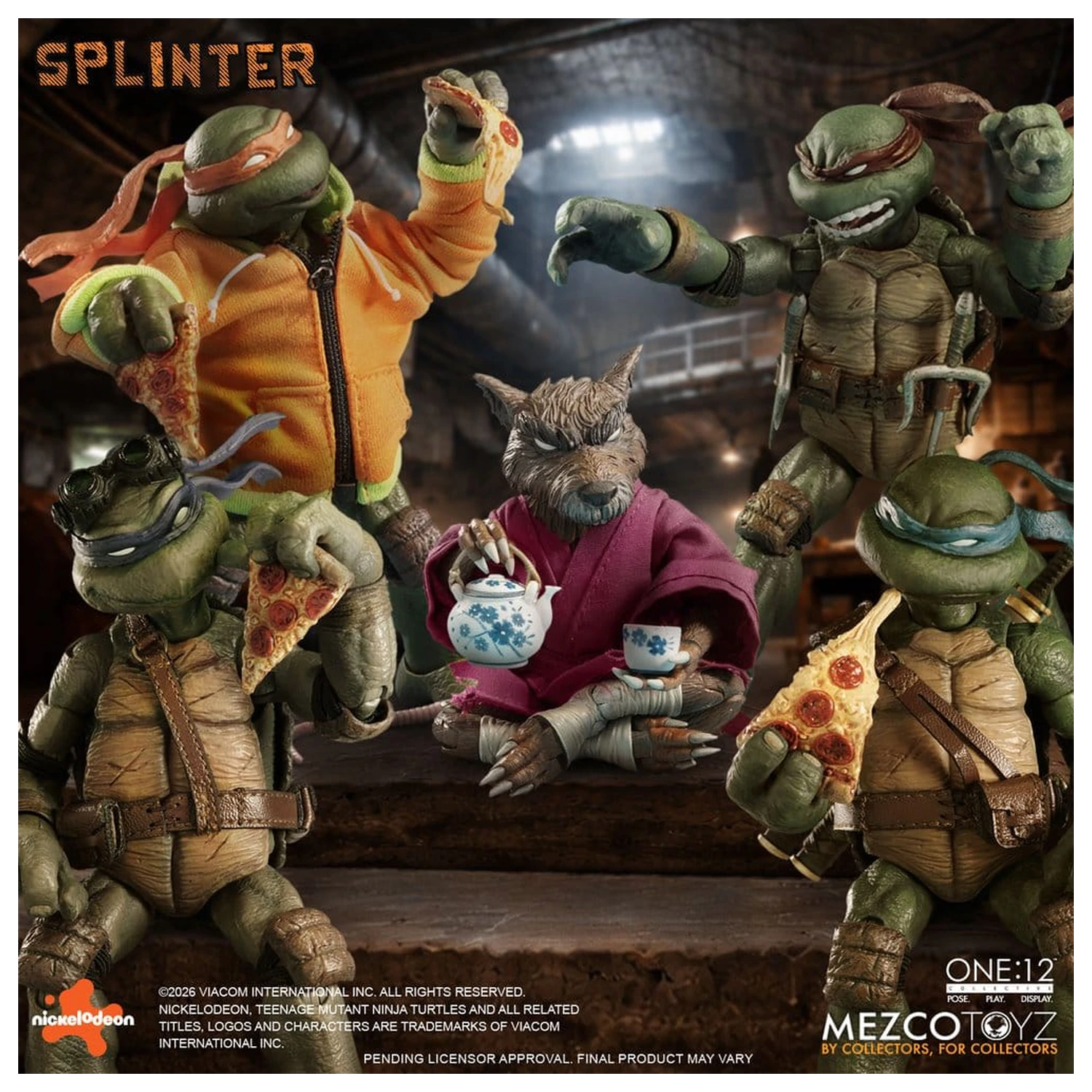 Teenage Mutant Ninja Turtles One:12 Kolekcionarska akcijska figura 1/12 Splinter 17 cm fotografija proizvoda