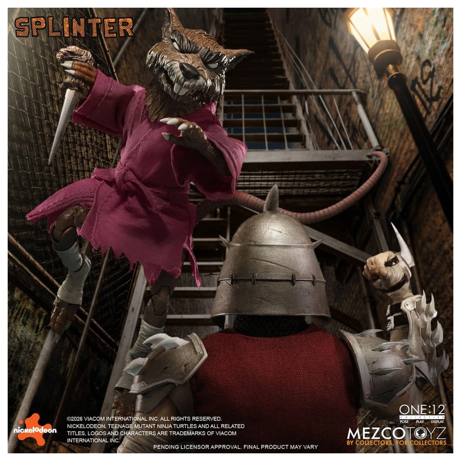 Teenage Mutant Ninja Turtles One:12 Kolekcionarska akcijska figura 1/12 Splinter 17 cm fotografija proizvoda