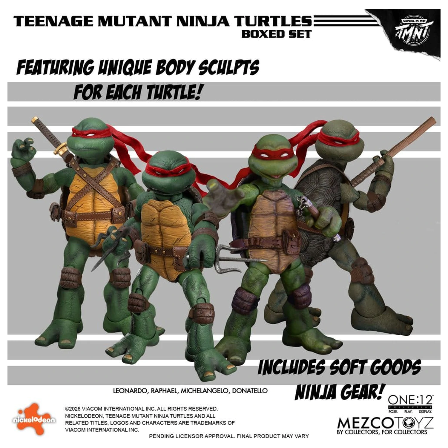 Teenage Mutant Ninja Turtles One:12 Collective akcijske figure 1/12 u kutiji set 17 cm fotografija proizvoda