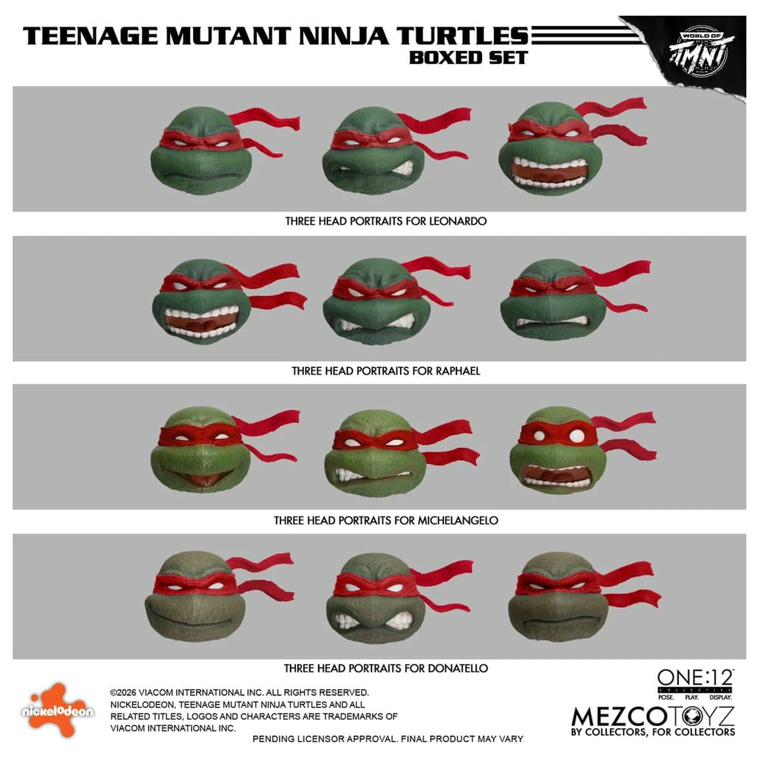 Teenage Mutant Ninja Turtles One:12 Collective akcijske figure 1/12 u kutiji set 17 cm fotografija proizvoda