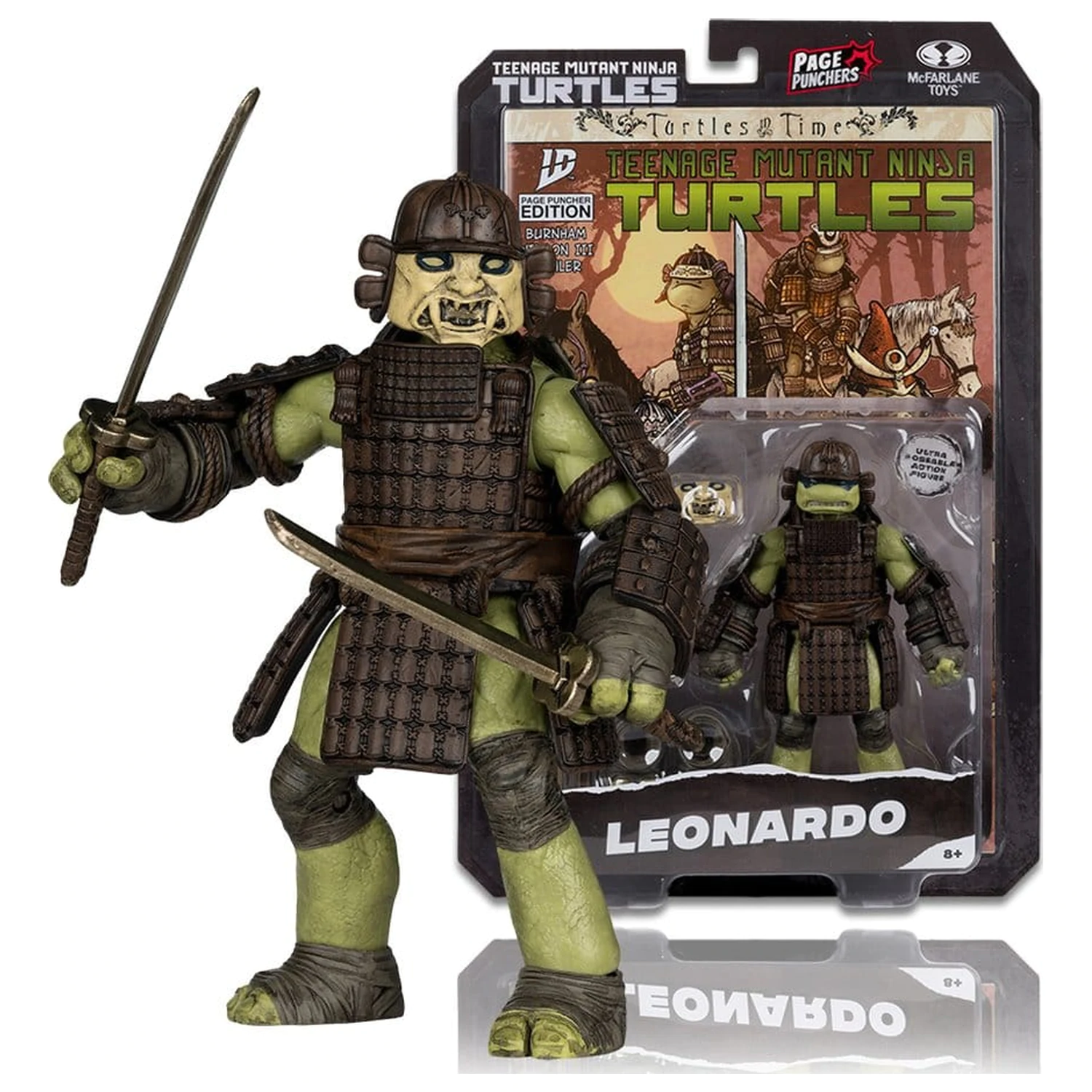 Teenage Mutant Ninja Turtles Page Punchers figura Leonardo (Turtles in Time) 13 cm fotografija proizvoda