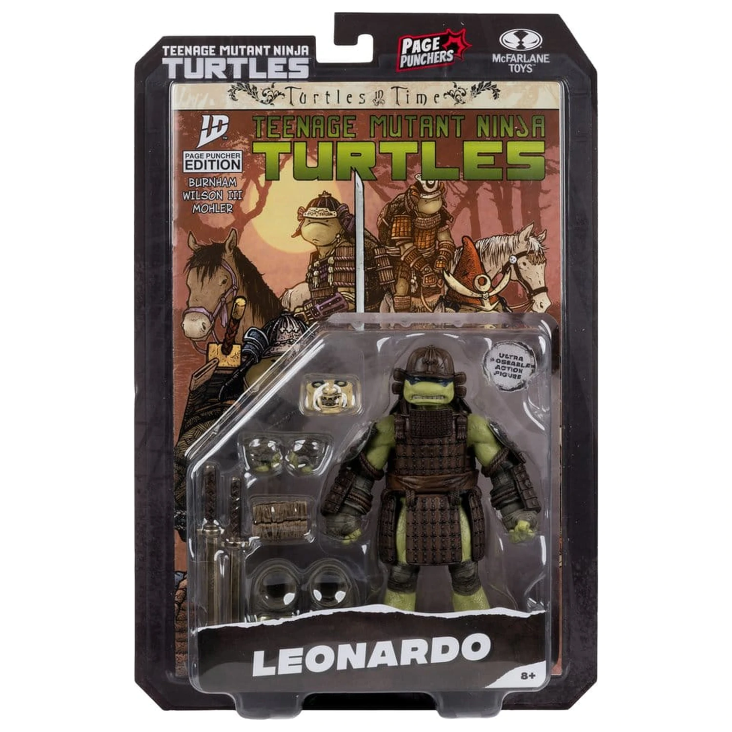 Teenage Mutant Ninja Turtles Page Punchers figura Leonardo (Turtles in Time) 13 cm fotografija proizvoda