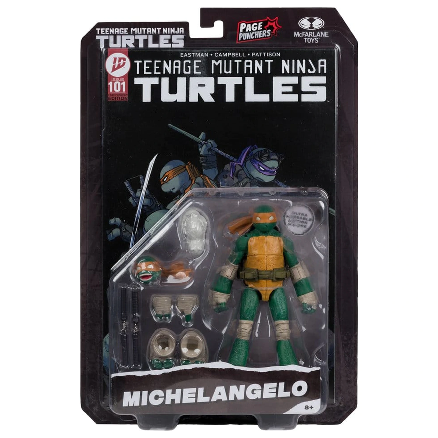 Teenage Mutant Ninja Turtles Page Punchers akcijska figura Michelangelo 13 cm fotografija proizvoda