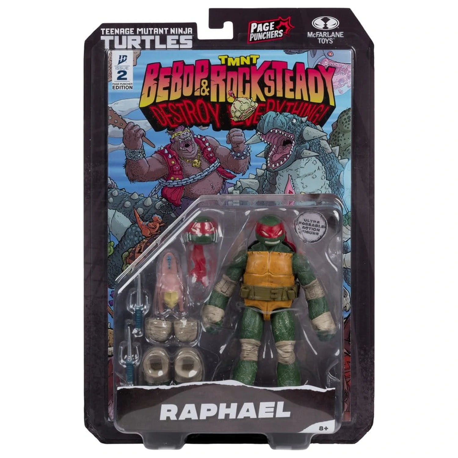 Teenage Mutant Ninja Turtles Page Punchers figura Raphael 13 cm fotografija proizvoda