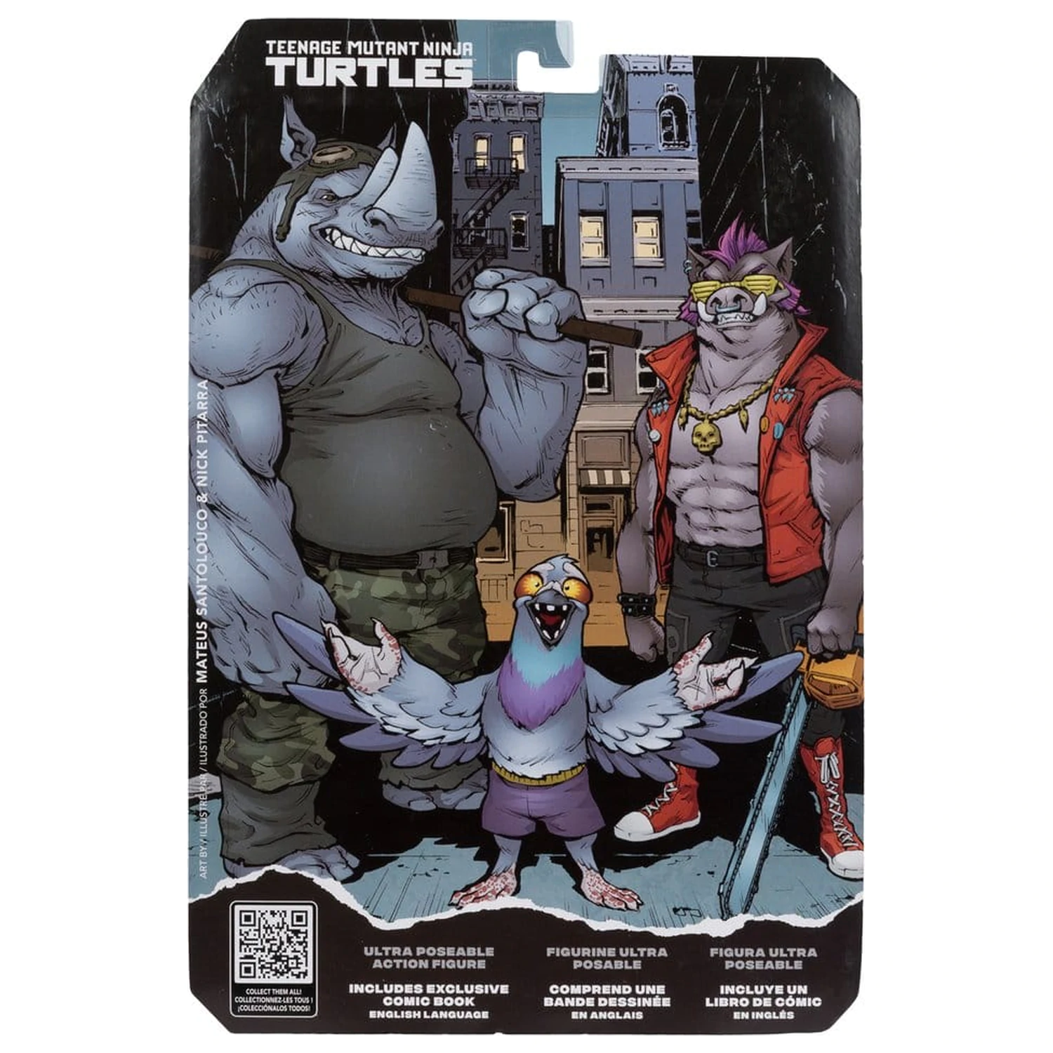 Teenage Mutant Ninja Turtles Page Punchers Akcijska figura Rocksteady 17 cm fotografija proizvoda