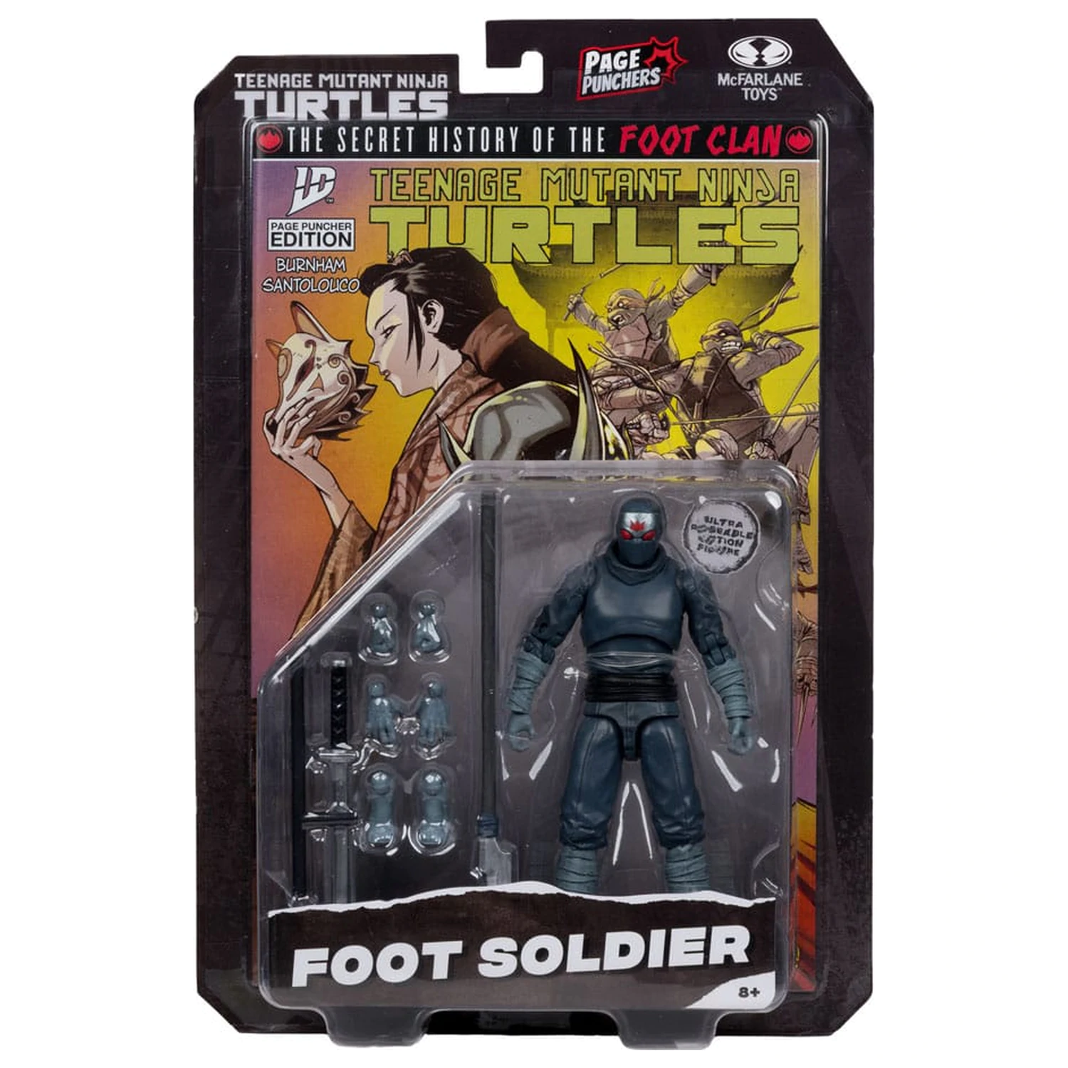 Teenage Mutant Ninja Turtles Page Punchers akcijska figura Foot Soldier 14 cm fotografija proizvoda