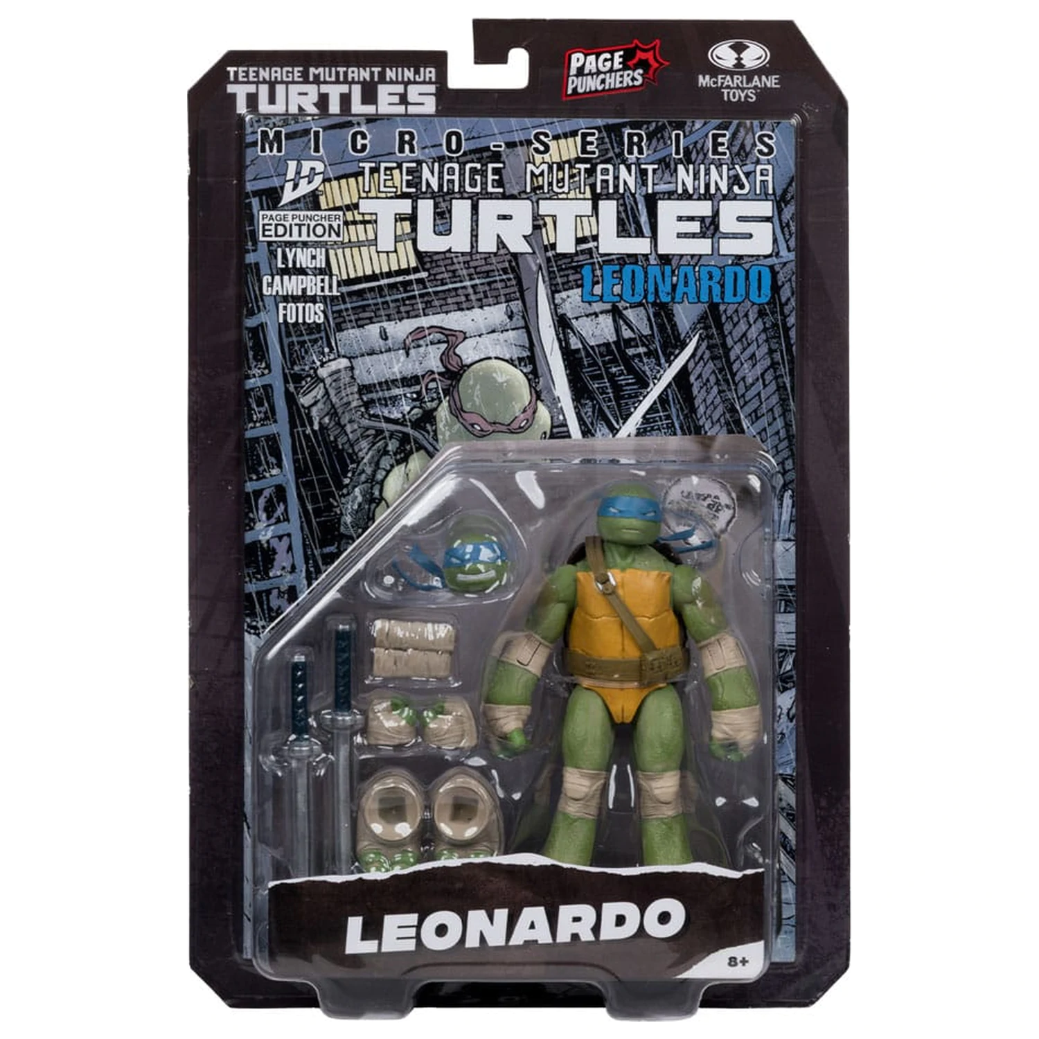 Teenage Mutant Ninja Turtles Page Punchers figura Leonardo 13 cm fotografija proizvoda