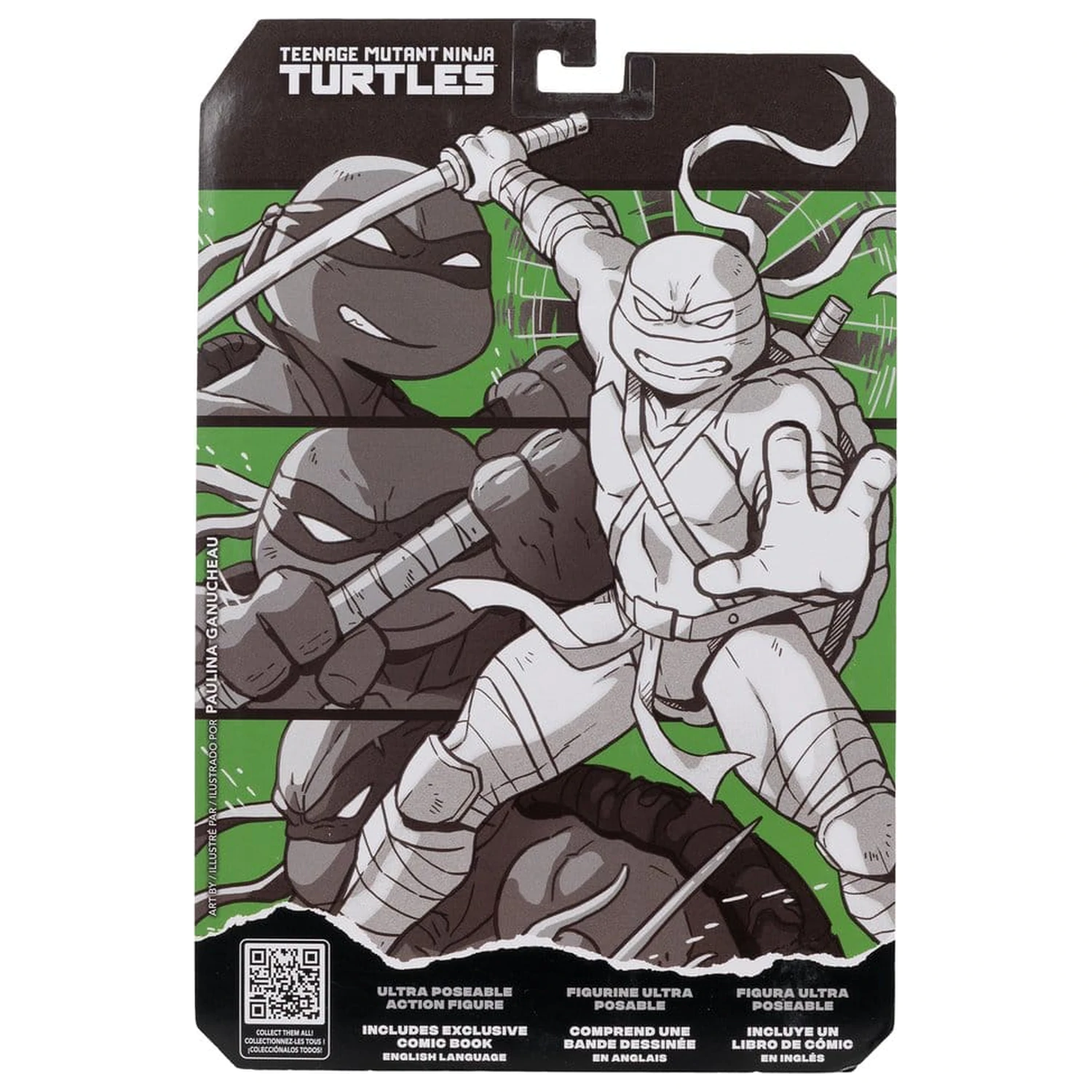 Teenage Mutant Ninja Turtles Page Punchers figura Leonardo (crno-bijela i zelena) (Red Platinum Edition) 13 cm fotografija proizvoda