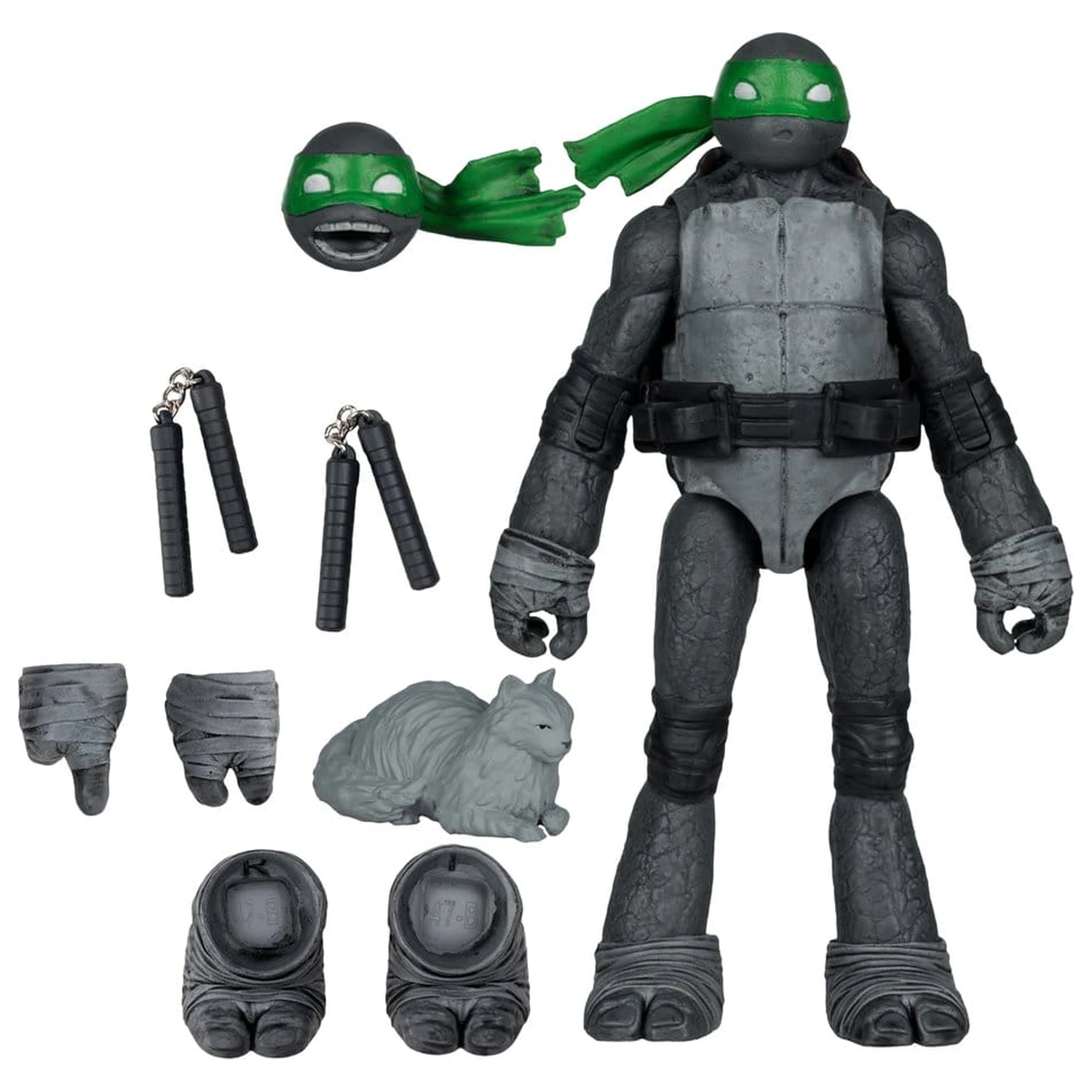 Teenage Mutant Ninja Turtles Page Punchers figura Michelangelo (crna, bijela i zelena) (Red Platinum Edition) 13 cm fotografija proizvoda