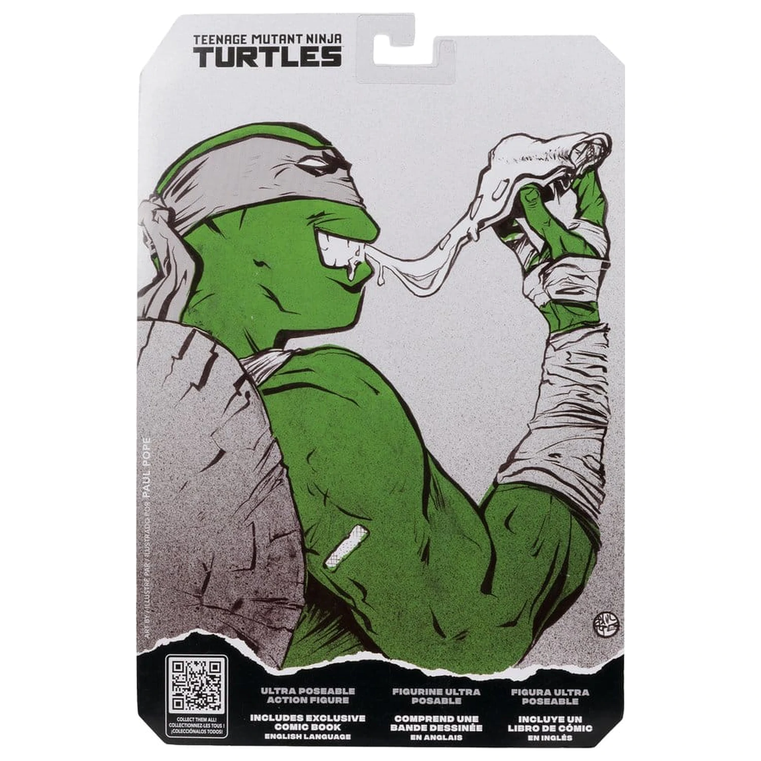 Teenage Mutant Ninja Turtles Page Punchers figura Michelangelo (crna, bijela i zelena) (Red Platinum Edition) 13 cm fotografija proizvoda