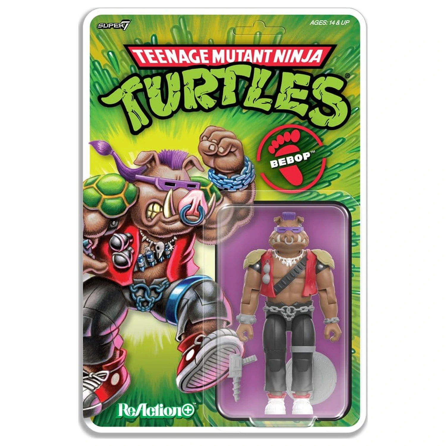 Teenage Mutant Ninja Turtles ReAction+ akcijska figura Val 02 Bebop fotografija proizvoda