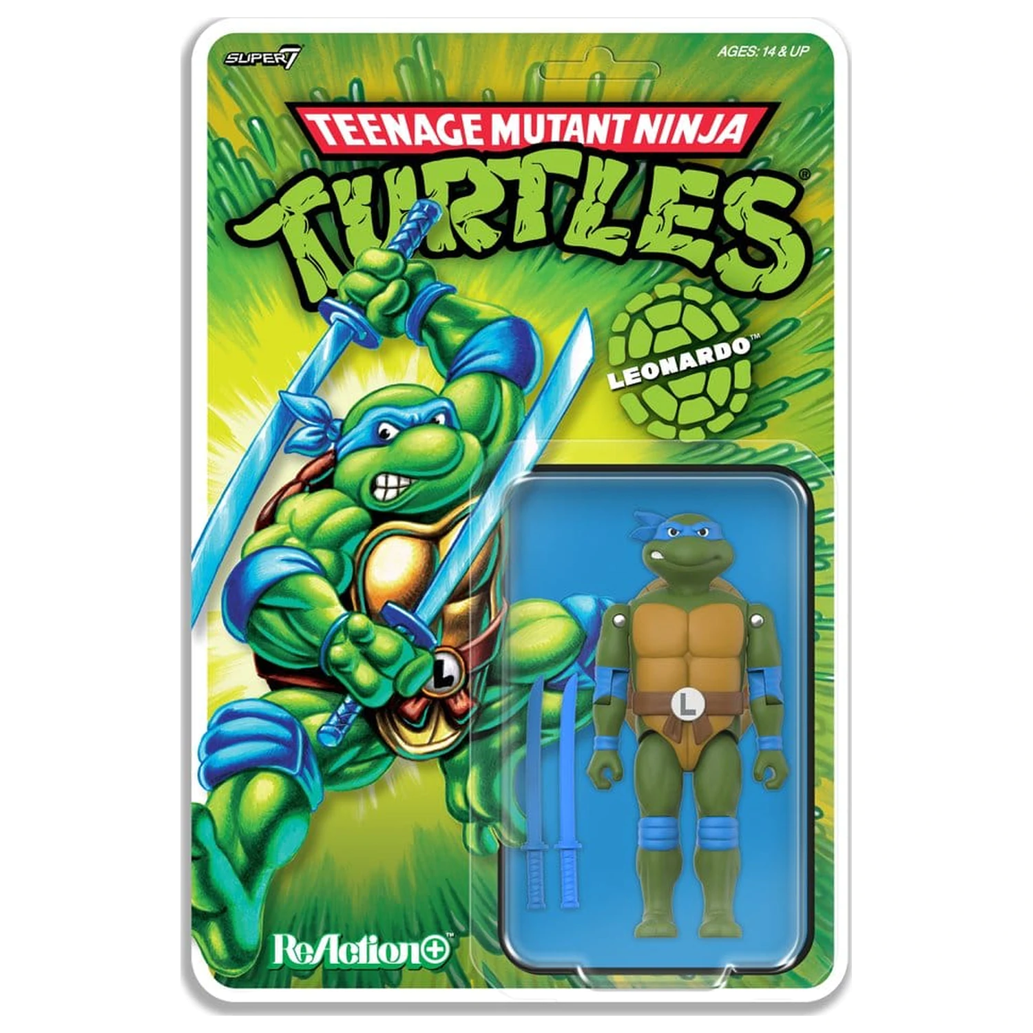 Teenage Mutant Ninja Turtles ReAction+ akcijska figura Wave 02 Leonardo fotografija proizvoda