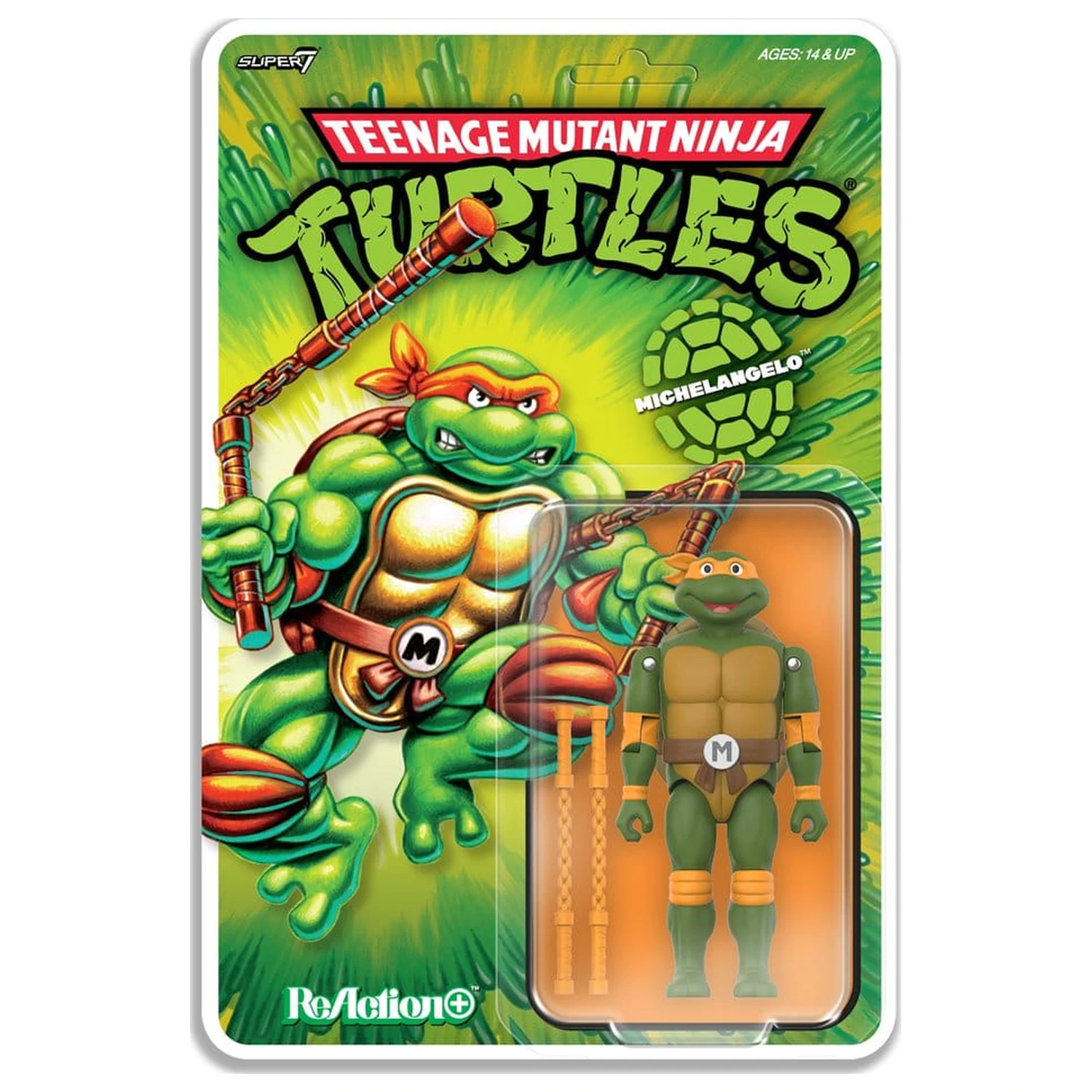 Teenage Mutant Ninja Turtles ReAction+ Akcijska figura Val 02 Michelangelo fotografija proizvoda