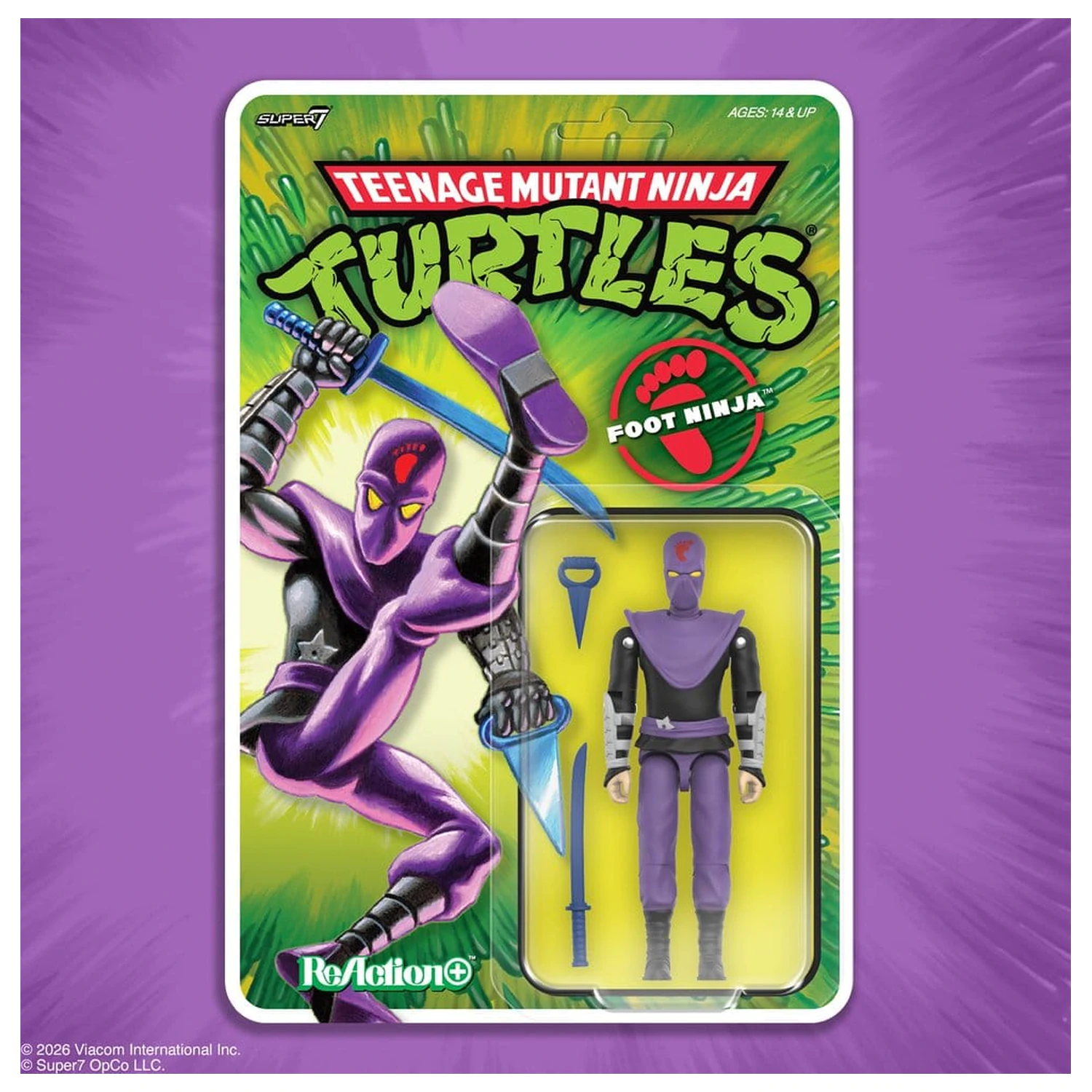 Teenage Mutant Ninja Turtles ReAction+ akcijska figura Val 01 Foot Ninja fotografija proizvoda