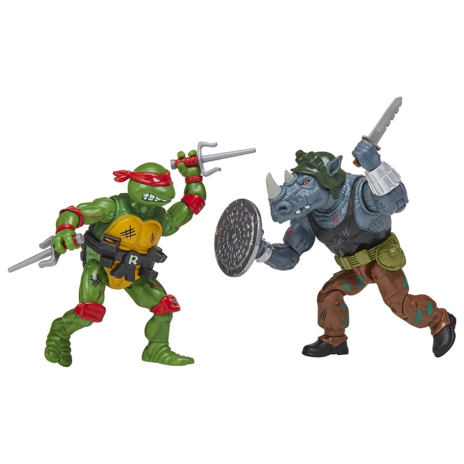 Teenage Mutant Ninja Turtles: Remastered akcijske figure Raphael vs. Rocksteady fotografija proizvoda