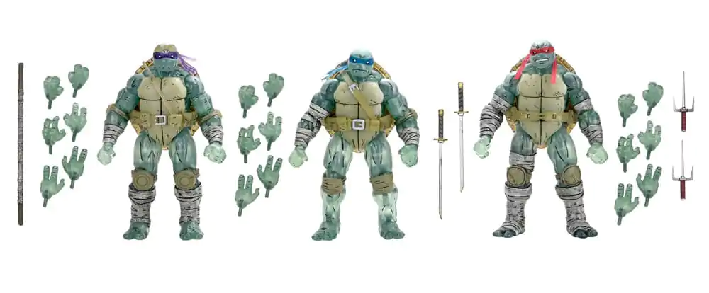 Teenage Mutant Ninja Turtles (The Last Ronin) Akcijska Figura 3-Pack Ghost Brothers 18 cm fotografija proizvoda