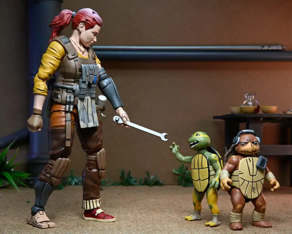 Teenage Mutant Ninja Turtles (The Last Ronin The Lost Years) Akcijska Figura Grammy April s Baby Yi & Moja 18 cm fotografija proizvoda