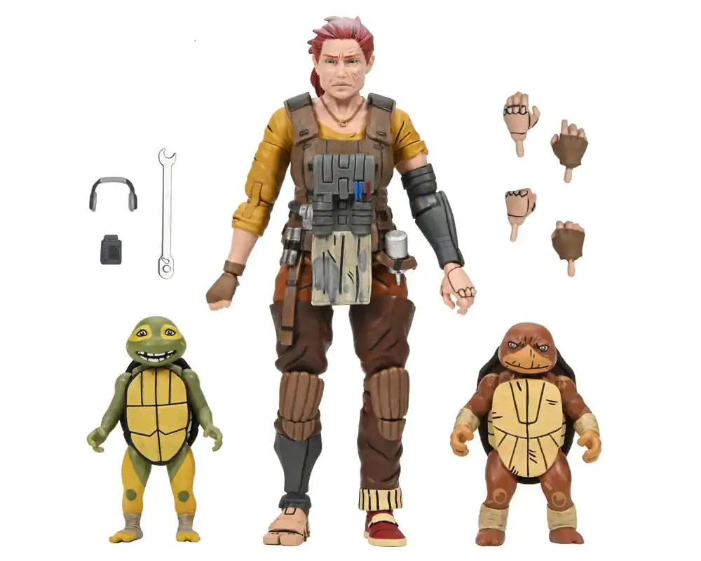 Teenage Mutant Ninja Turtles (The Last Ronin The Lost Years) Akcijska Figura Grammy April s Baby Yi & Moja 18 cm fotografija proizvoda