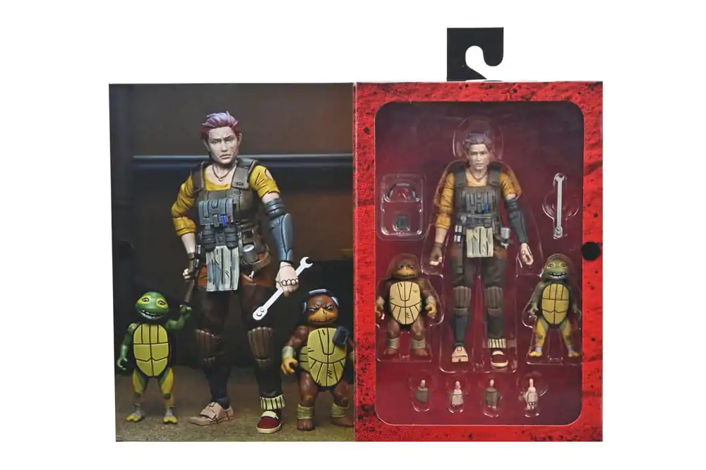 Teenage Mutant Ninja Turtles (The Last Ronin The Lost Years) Akcijska Figura Grammy April s Baby Yi & Moja 18 cm fotografija proizvoda