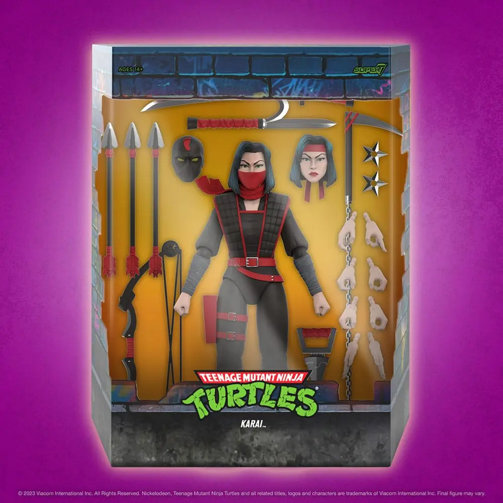 Teenage Mutant Ninja Turtles Ultimates akcijska figura Karai 18 cm fotografija proizvoda